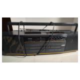Vtg Toshiba Radio/Dual Cassette Boombox-Powers On