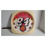 Bill Elliott #94 McDonald's Racing Wall Clock