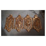 Set of 4 MCM Syroco Wall Plaques