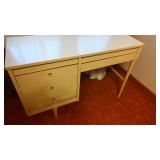 Mid-Century French Provencial Style Kneehole Desk