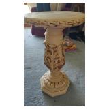 Large Plaster Pedestal / Plant Stand