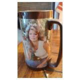 Vtg Thermo-Serv Farrah Faucett Mug