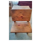 Hand Made Wooden Doll Sized School Desk