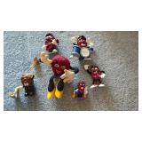 Group of 6 California Raisins Figures