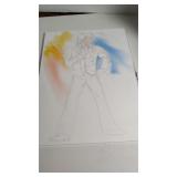 Sketch Outline for Elvis Presley Painting