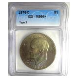 1976-D T2 Ike ICG MS66+ LISTS $350