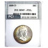 1959-D Franklin MS67+ FBL LISTS $25000