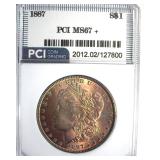 1887 Morgan MS67+ LISTS $6000