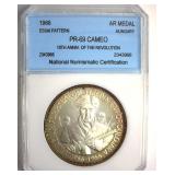 1966 AR Medal NNC PR69 CAM Essai Pattern Hungary