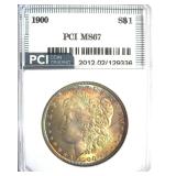 1900 Morgan MS67 LISTS $5000