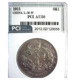1911 S$1 PCI AU58 China L+M-37