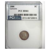 1906 Nickel PCI MS61 Canada