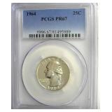 1964 Quarter PCGS PR67