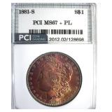 1881-S Morgan MS67+ PL LISTS $4500