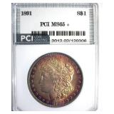1891 Morgan MS65+ LISTS $4500