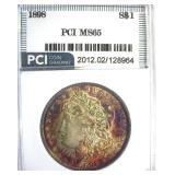 1898 Morgan PCI MS65 Nice Color