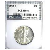 1942-S Walking Liberty MS66 LISTS $650