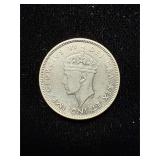 1939 9 Piastres AU Cyprus Rare