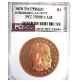 1879 Pattern Dollar PCI PR69CAM Schoolgirl Cu Copy