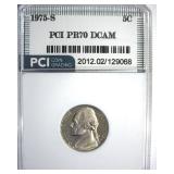 1975-S Nickel PR70 DCAM LISTS $1850