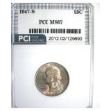 1947-S Quarter MS67 LISTS $175