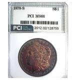 1878-S Morgan MS66 LISTS $1150