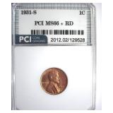 1931-S Cent MS66+ RD LISTS $12500