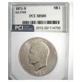 1971-S Silver Ike MS68 LISTS $6500