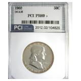 1962 Franklin PR69+ DCAM LISTS $3850 IN 69 DC