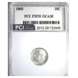 1963 Dime PR70 DCAM LISTS $150 in 69 DCAM