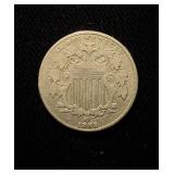 1882 Shield Nickel Nice Circ