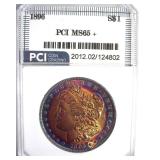 1896 Morgan PCI MS65+ Stunning Color