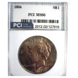 1934 Peace MS66 LISTS $3600