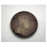 1910 25 Cents F+ Canada