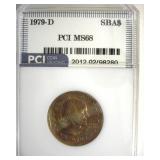 1979-D Susan B Anthony MS68 LISTS $10000
