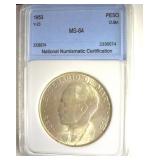 1953 Peso NNC MS64 Cuba Y-23