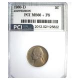 1938-D Jefferson Nickel MS66+ FS LISTS $175