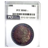 1896 Morgan PCI MS65+ Beautiful Color