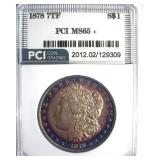 1878 7TF Morgan MS65+ LISTS $2000