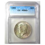 1965 Kennedy ICG MS66+ LISTS $365
