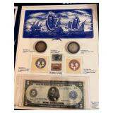 1892-93 1914 Silver 50C $5 Columbus Portfolio
