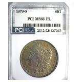 1878-S Morgan MS65 PL LISTS $700