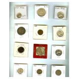 1893-1964 1C-50C Some Silver Some Proof 12 Pc Lot