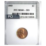 1923 Cent MS66+ RD LISTS $1300