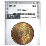 1881-S Morgan MS67 LISTS $1100