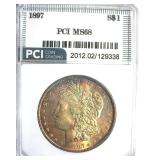 1897 Morgan MS68 LISTS $80000