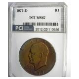 1977-D Ike MS67 LISTS $4850