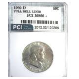 1960-D Franklin MS66+ FBL LISTS $3850