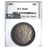 1891 Morgan MS65 LISTS $2400