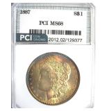 1887 Morgan MS68 LISTS $30000